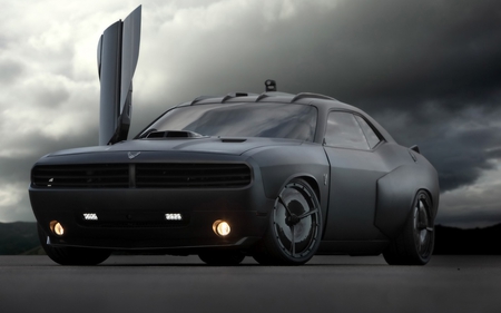 the challenger - tuning, black, challenger, dodge