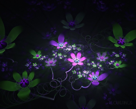 FRACTAL FLOWER 46 - six, fourty, flower, fractal, wallpaper