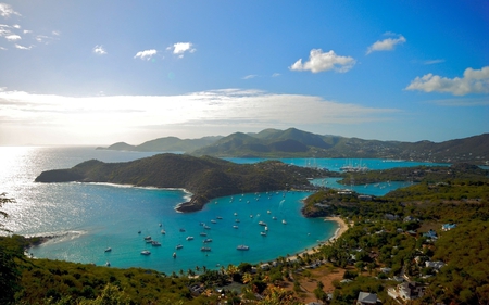 English Harbor Antigua Island - harbor, water, boats, island