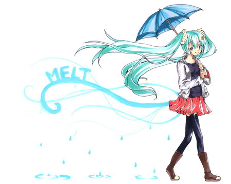 Hatsune Miku Melt - melt, cute, vocaloids, singer, girl, hatsune miku, diva