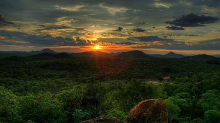 Beautiful Africa Sunset - nature, sunset, africa, beautiful