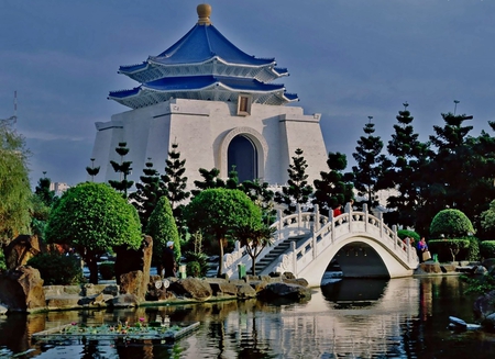 Bridge - lake, nature, bridge, other