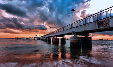 Bridge - nature, beach, bridge, other