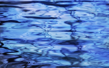 Blue - abstract, blue, shadows, water, color