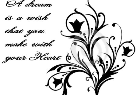 A Dream..... - white, abstract, wish, dream, black