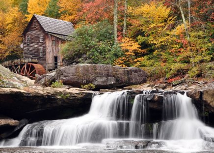 GRISTY MILLS WATERFALL - gristy, mills, waterfall, wva