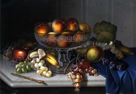 Carducius Plantagenet Ream - carducius plantagenet ream, painting, food, fruit, table, art