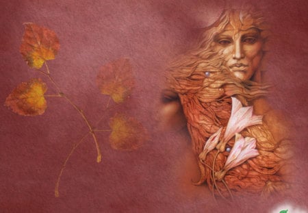 October Embrace - autumn, fall, native, october, leaves, embrace