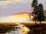 Yartsev Yuri. Sunset on the marsh