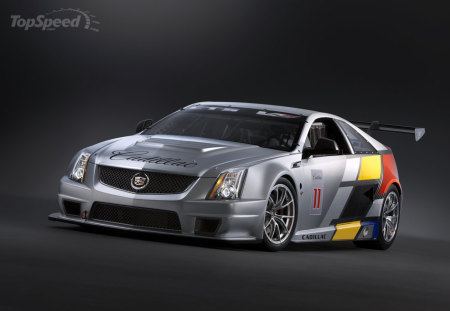 cadillac race car - silver alloys, two seater, race modified, silver