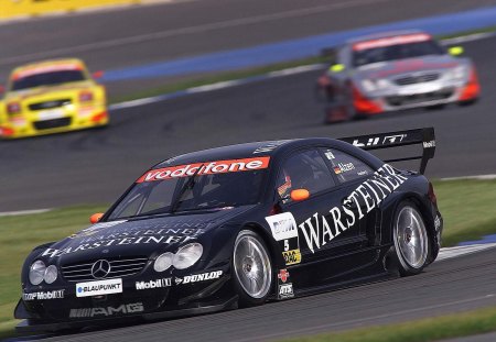 mercedes race car - race modified race car, silver alloys, black, race track