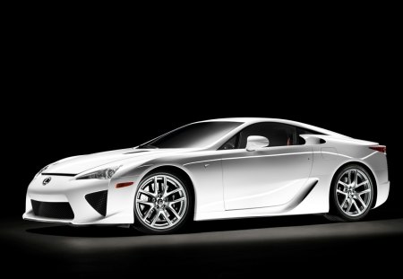 lexus lf-a - silver, silver alloys, two seater, front engine