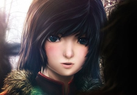 Cute Face - beauty, girl, eye, lovely, fantasy, cg, face, pretty, anime, teen, cute