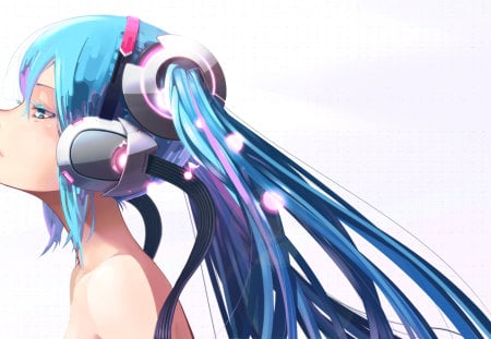 Hatsune Miku - idol, anime girl, vocaloid, beautiful, hot, singer, beauty, hatsune miku, long hair, headphones, miku, cute, hatsune, aqua hair, vocaloids, sexy