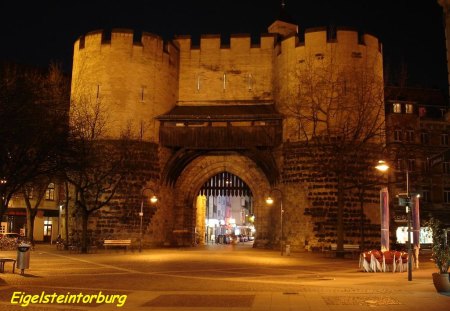 Cologne Eigelsteintorburg - cologne, castle gate, germany, gate, dark age, eigelsteintorburg, medieval, prussian