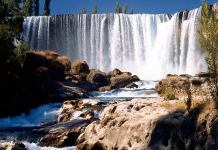 Waterfall - fall, waterfall, river