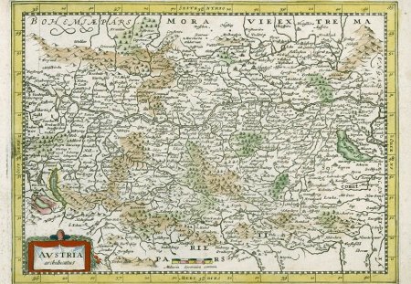 Map of Old Austria - austria, travel, maps, europe