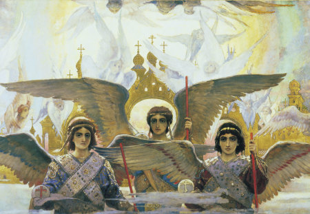 Angels - faith, heaven, vasnetsov, orthodox, joy, christianity, agels