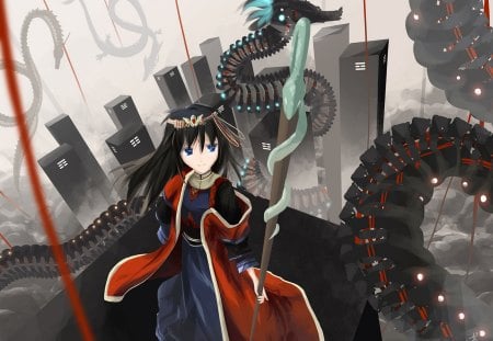 DragonSlayer Beauty - anime, dragon, girl, beauty, dragonslayer, new, wall