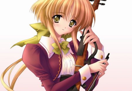 Anime - girl, cute, anime, violin