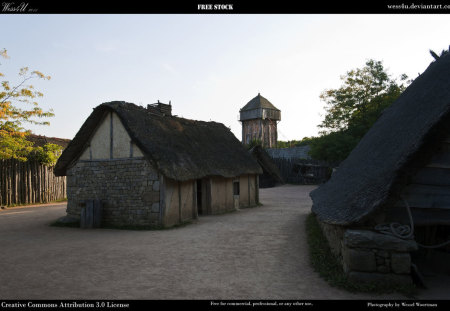 medieval village - 2011, 08, 29, vilage, medieval