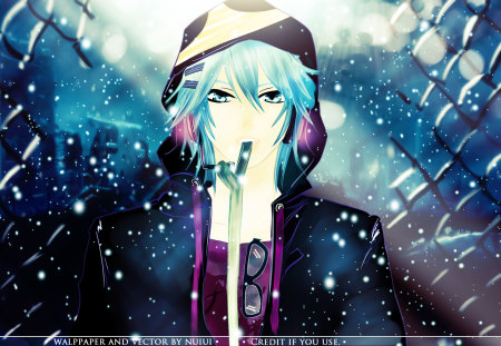 Kaito - smow, volcaloid, blue hair, kaito