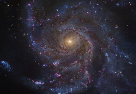 MESSIER 101 - universe, stars, galaxy, colorful, space