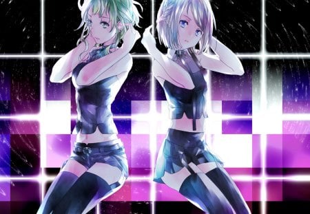 Disco Party Girl - beauty, girl, disco party, clasic, volcaloid, rin, anime, gumi, new