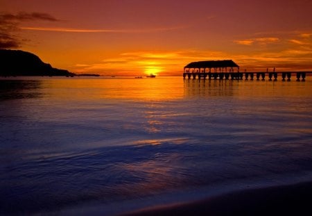 Sunset - nature, beach, sunset, other