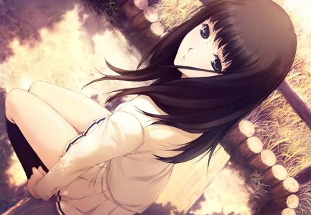 Kuchiki Touko - girl, daytime, long hair, kuchiki touko