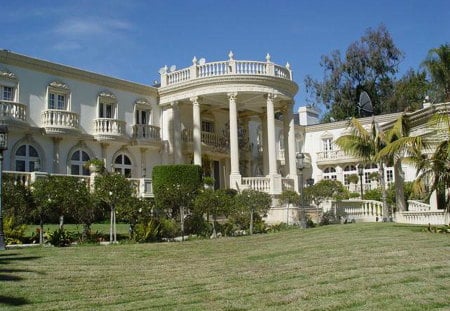 OPULENCE - wealthy, white house, mansion, palace