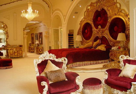 OPULENCE - plush, velvet, bedroom, red