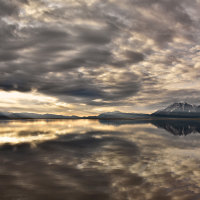 Stormy Clouds in Reflection