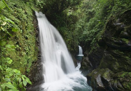 WATERFALL - watercourse, water, nature, waterfall