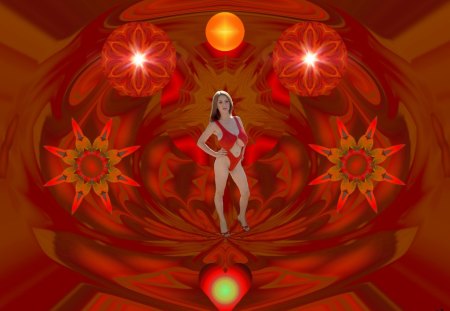 Feeling Hot Hot Hot - eye candy, collage, 3d, fractal, abstract