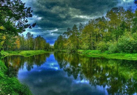 Lake - nature, lake, trees, other