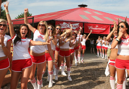 Budweiser Camp - hotties, models, babes, camp