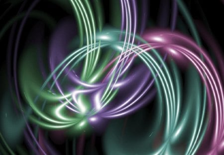 Pink, Purple, Green Abstract - absract, purple, pink, green