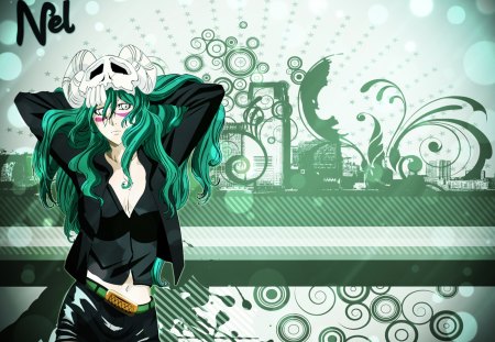 Nel-Green - anime, circles, green, bleach, nel