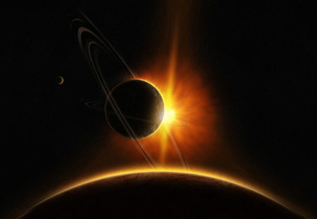 eclipse - eclipse, moon, solar, planet