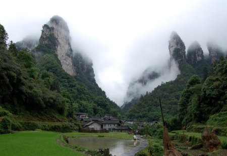 misty dreams - yunnan prov, water, china, mist