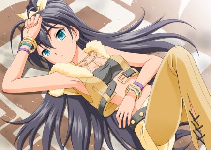 Anime - anime, ganaha hibiki, long hair, girl