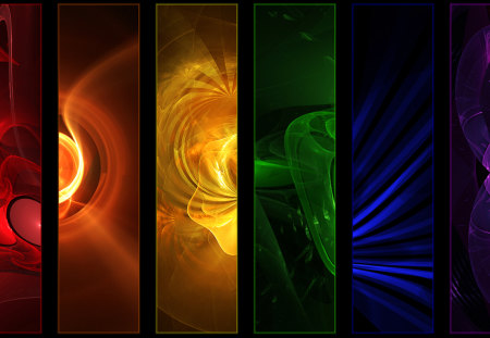 Panels of Colors - abstract, colors, 3d and cg, other