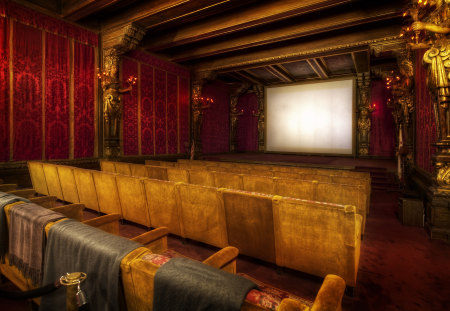 Hearst Castle Theater - hearst, mansion, classic, theatre, theater, ornate, castle