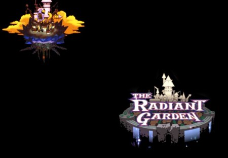 The Radiant Garden (KH2) (KHII) - world, logo, ii, kingdom hearts 2, the radiant garden