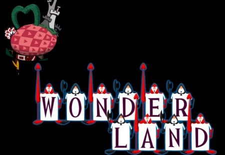 Wonderland (KH) - kh, wonderland, kingdom hearts, world, logo