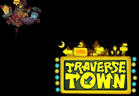 Traverse Town (KH) - traverse town, kingdom hearts, world, logo, kh