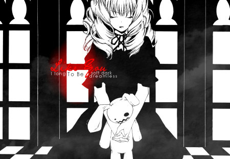 Memories of darkness - doll, girl, dark, anime, memories, black