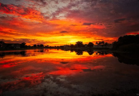 All This Beauty - lake, nature, sunset, beauty