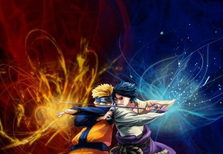 Sasuke x Naruto - sasuke, kyuuba, naruto, raikiri